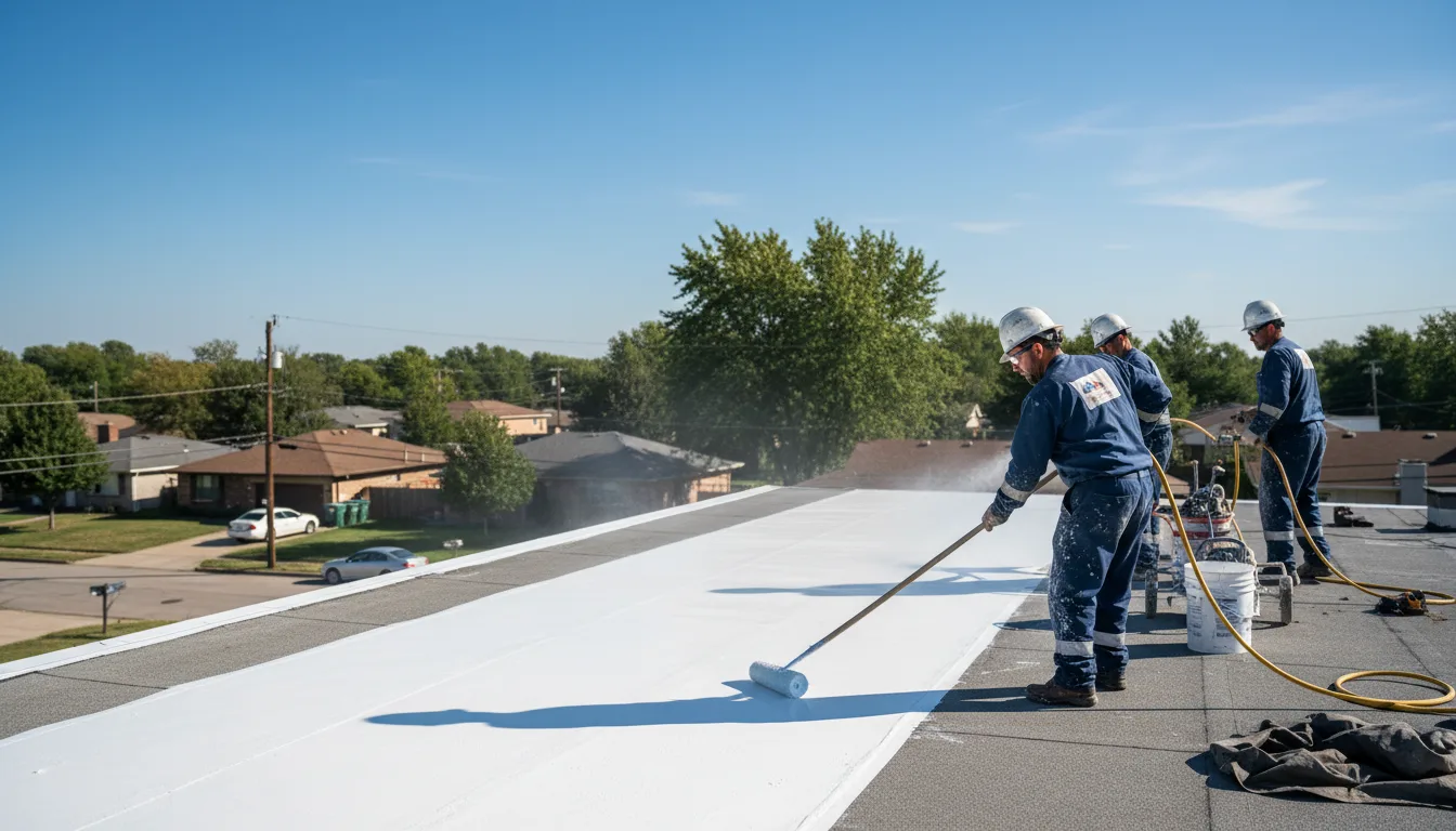 Commercial roof coating in Wheeler, WI near me